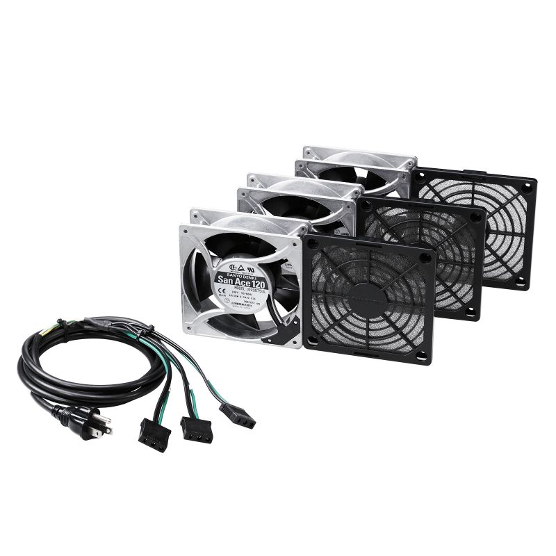 サンワサプライ　放熱ファン高速タイプ　厚み38mm　3個セット　CP-FANS38-3A