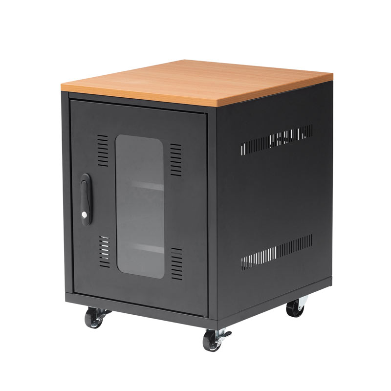 サンワサプライ　扉付き機器収納ボックス(幅450・高さ600mm・木目天板)　CP-SBOX4560