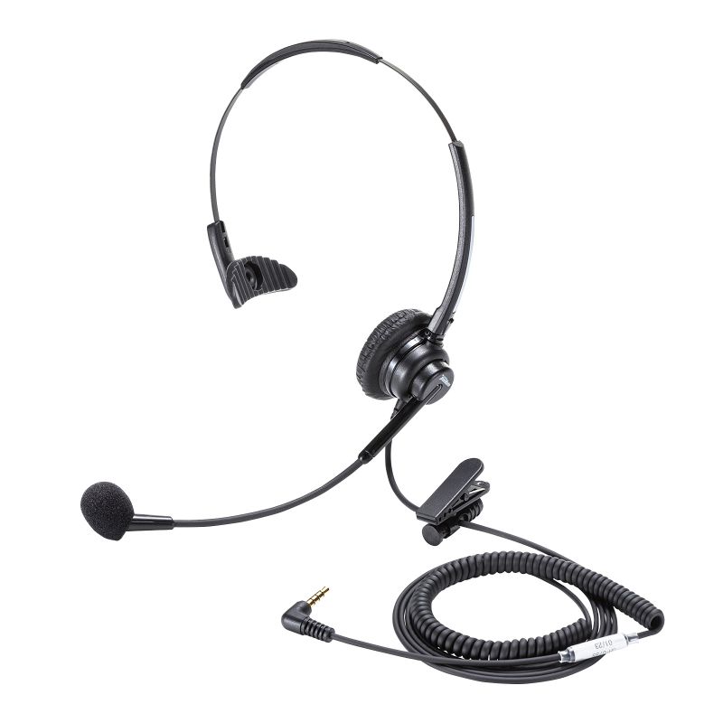 サンワサプライ ガイドシステム用ヘッドセット(オーバーヘッド型) MM-WGS4-HS2