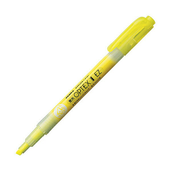 Rakuten - 【まとめ買い】ゼブラ　蛍光ペン　蛍光オプテックス1 EZ　太字角芯　黄インク　100本/300本　WKS11-Y