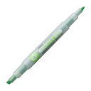 【まとめ買い】ゼブラ 蛍光ペン 蛍光オプテックス2 EZ 細字丸芯+太字角芯 緑インク 100本/300本 WKT11-G