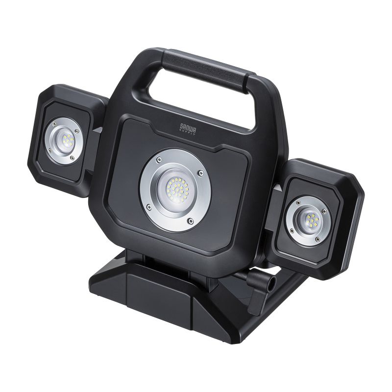 サンワサプライ 高輝度LED投光器(充電式) LED-FL1BK