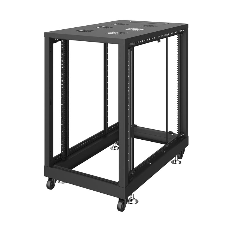Rakuten - サンワサプライ　19インチサーバーラック　パネルなし(18U)　ブラック　CP-SVN1810NPBKN