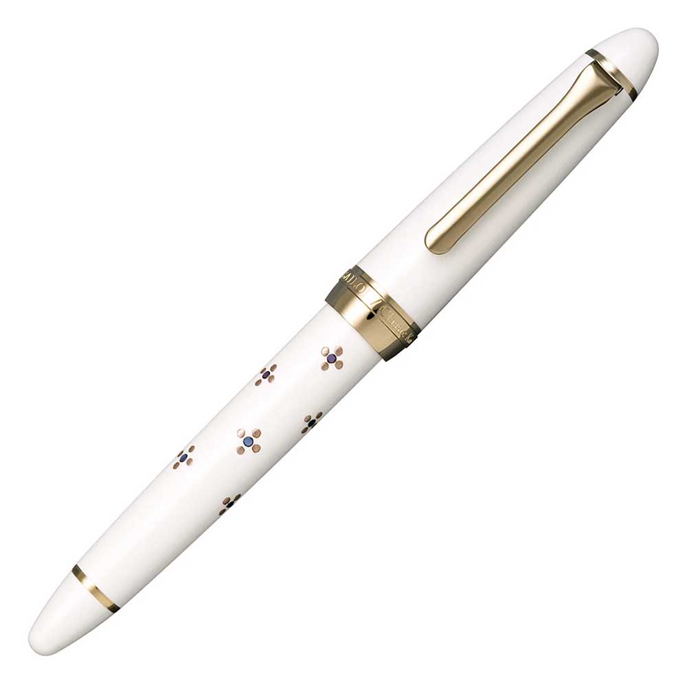 Foto de Classic Ko Maki-e Bunbo Fountain Pen Floret dot SV (Furoretto Dotto SV)