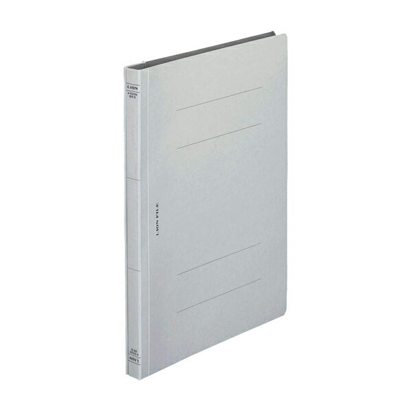 【まとめ買い】ライオン事務器　フラットファイル　樹脂金具　B5タテ型　グレー色　50冊/100冊　A-523K..