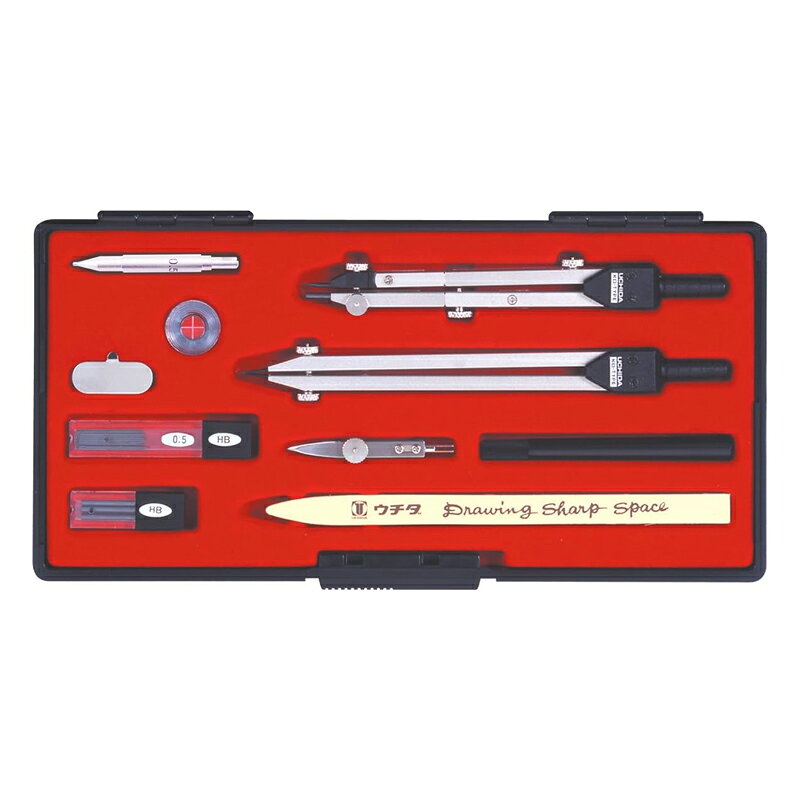 Rakuten - ウチダ　KD型製図器　SEセット　12品組A(烏口抜き) [ 1-730-7029 ]