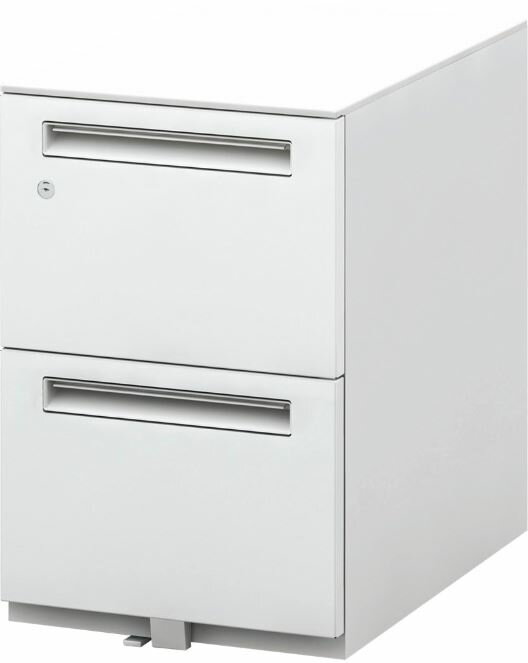 内田洋行　スタンダードワゴン　シリンダー錠タイプ　A4-2段(高さ606mm)　ST-A4-2-606SK　OW色　[ 5-118-5110 ]