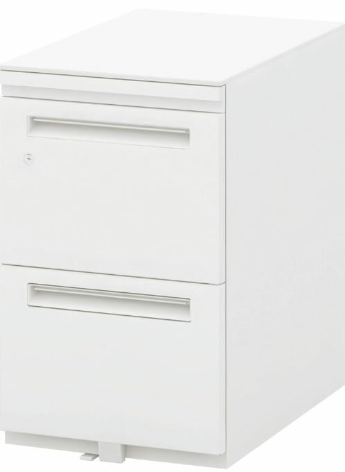 内田洋行　スタンダードワゴン　シリンダー錠タイプ　A4-3段(高さ650mm)　ST-A4-3-650SK　OW色　[ 5-118-5310 ]