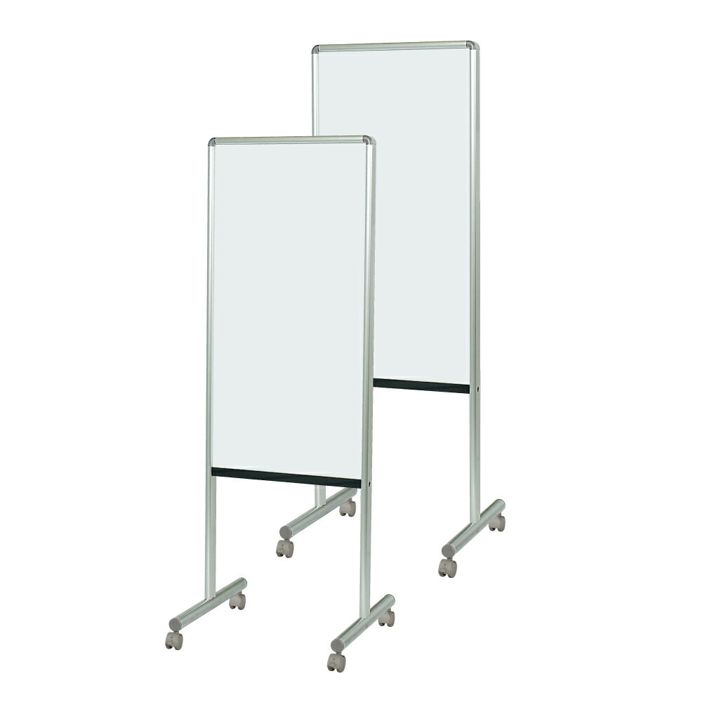 馬印　UD案内板　両面ホーローホワイトボード　キャスターつき　Y8HH450C