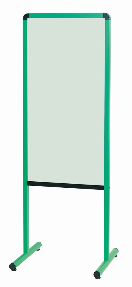 馬印　カラフル案内板　両面スチールカラーボード　グリーン　アジャスター付　YAE450GG