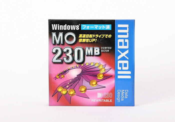 [状態D 経年品]【maxell 230MB 3.5型MO Wind