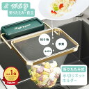 【商品2点購入で10%割引】三角コーナー いらず 水切りネット ホルダー シンク ゴミ受け ストレーナー フォルダー インテリア 台所 キッチン グリーン ポイ...