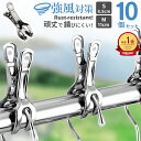 即納可能!P6倍衝撃SALE 2点購入で10%割引 洗濯バサミ ステンレス 割れにくい 金属 壊れにくい 強力 大口サイズ クリップ 洗濯物 固定 防風 布団 ...