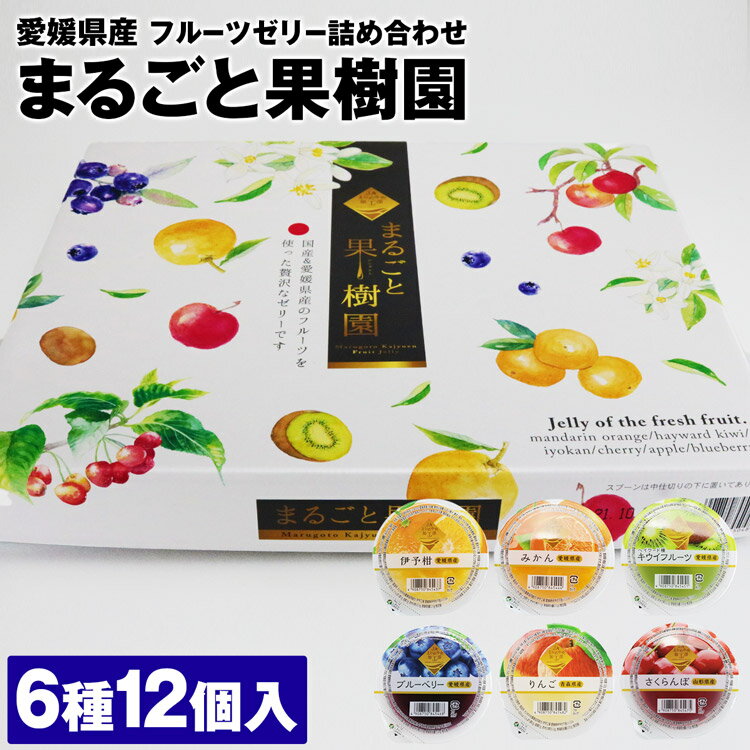 まるごと果樹園 ゼリー 詰め合わせ 6種12個入り 愛媛県産 伊予柑 国産 フルーツ JAえひめ中央 常温便 同梱不可 柑橘 お取り寄せグルメ 食品 ギフト