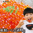 いくら 紅鮭 醤油漬け 500g(250g×2P) 送料無料 イクラ いくら さけ 鮭 サケ 小分け 海鮮 丼 軍艦 手巻き 寿司 ちらし ikura ギフト ...