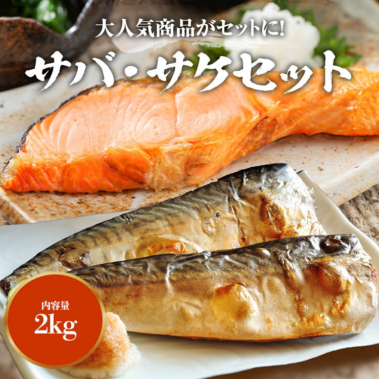 サケ＆サバセット 1kg×2 合計2kg 鮭 鯖 シャケ さば