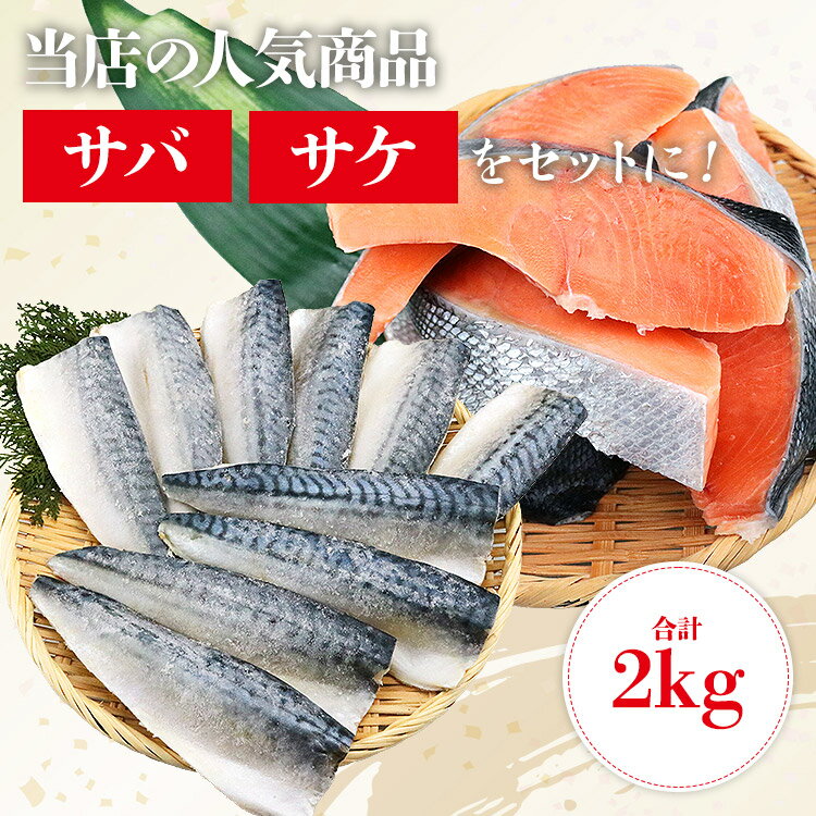 サケ＆サバセット 1kg×2 合計2kg 鮭 鯖 シャケ さば