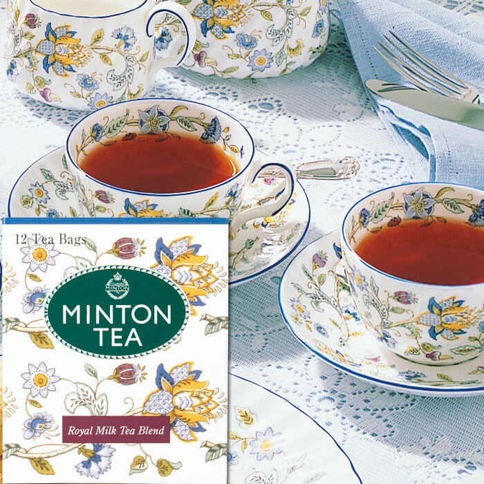 紅茶 ミントン ティーバッグ ロイヤルミルクティーブレンド 2g×12P 英国紅茶 MINTON TEA|森半 紅茶 プチギフト お返し ギフト おしゃれ ティーパック イギリス 美味しい 退職 お礼 プレゼント 引っ越し 挨拶 かわいい オシャレ 誕生日 内祝い 花柄