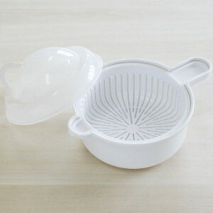 【暑い季節・特に最適】蒸し器 電子レンジ スチーマー 調理器 簡単 シンプル スチーマー調理器 キッチン用品 電子レンジ 日本製 おしゃれ プラスチック デザイン ヤサイもっチン！約820ml（ザル緑）M-718-35 moriistore-10000050 KiMoCHiいい台所屋 サンプル画像2