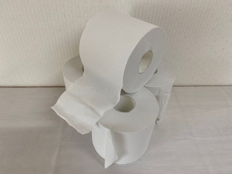 訳あり　再生ロールB　100mm巾×150mシングル巻き36ロール　再生紙100％ morika-10002430 モリカ サンプル画像3