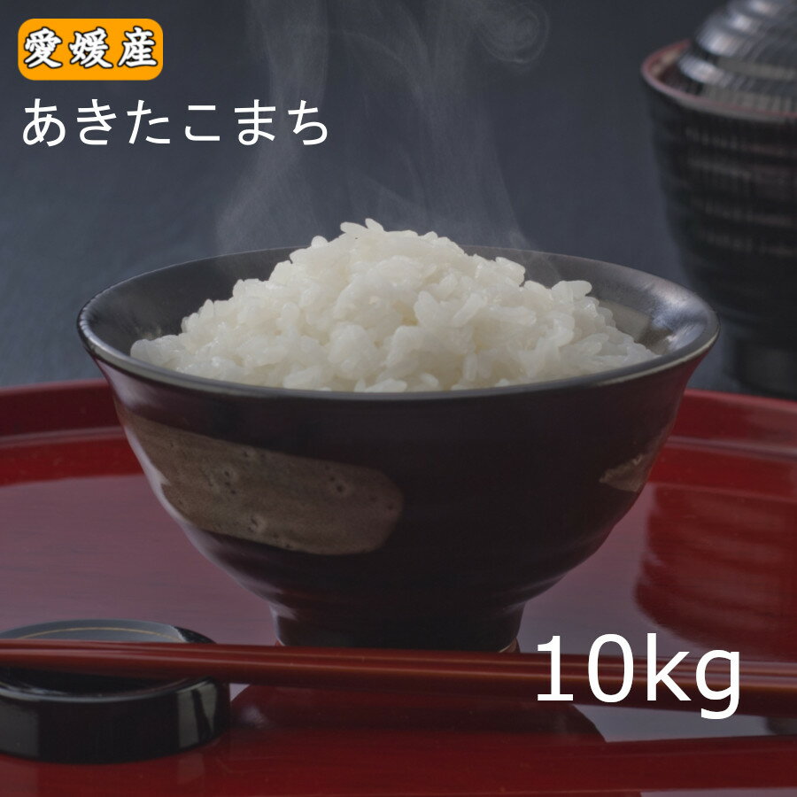 米 10kg 「愛媛県産 あきたこまち 10kg」 お米 10キロ 令和5年産 送料無料 ※北海道.東北.沖縄配送不可