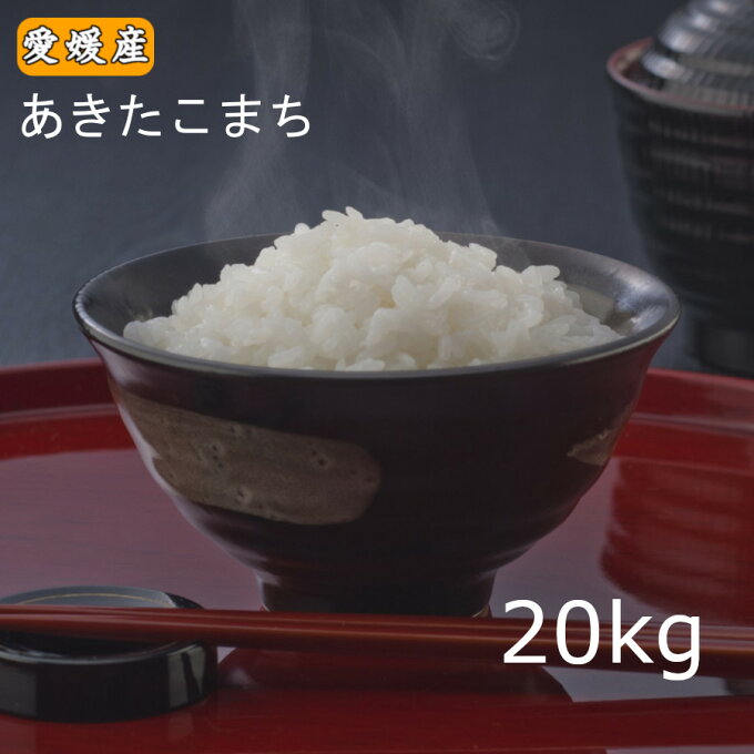 【令和元年産】【新米】愛媛県産あきたこまち20kg(10kg×2)【送料無料】※北海...