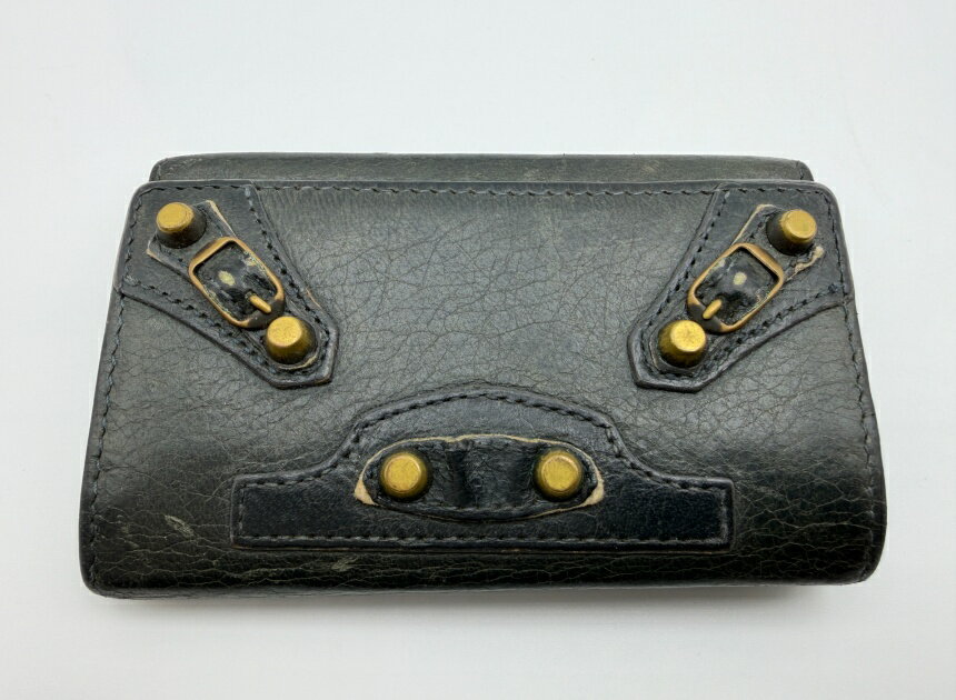 BALENCIAGA バレンシアガ　classic 6-key Holder キーケース ダークグレー系　VINTAGE レディースバッグ【中古】