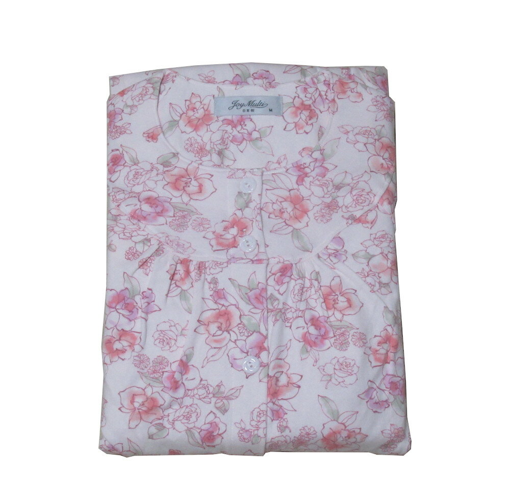 レディース パジャマ 寝具 ネマキ 【花柄】 【秋・冬・梅春】ピンク・サックス・パープル 長袖・長ズボ..