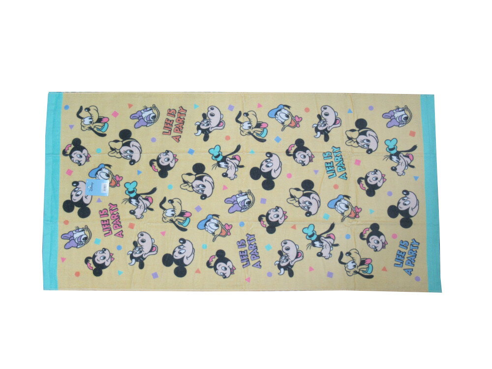 バス タオル 綿100％ 約60×120cm ミッキー＆フレンズ 【 ミッキー ミニー ドナルド グーフィー プルー..