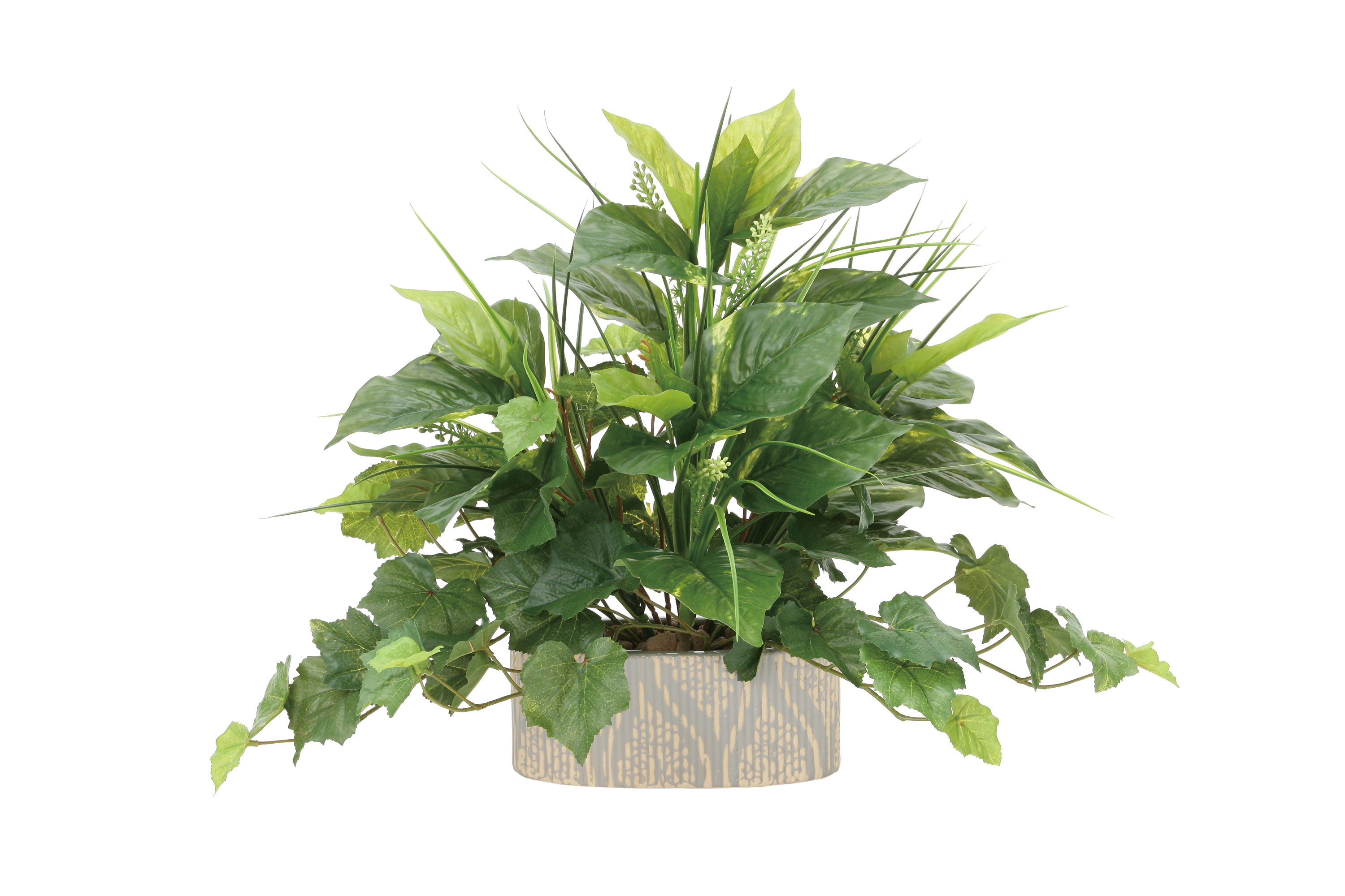 乐天商城 - フレッシュミックス 人工観葉植物 造花 光触媒 業務用 施設 オフィス 店舗 室内 装飾 フェイク グリーン リアル 飾りテーブルタイプ グリーンシリーズ ナチュラル感 リラックス 癒し 消臭 抗菌 防汚 アートグリーン