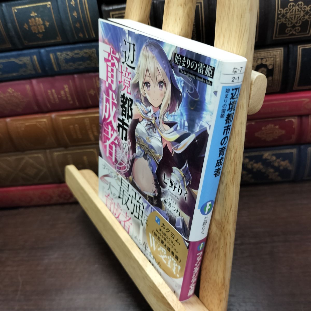 文库青少年 - 【中古】 辺境都市の育成者 始まりの雷姫 (ファンタジア文庫) 七野りく 100347