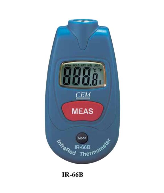  IR-66B （CEM） ポケット赤外線温度計 高速サンプリング 広い測定範囲 LCDディスプレイ データ保持機能 自動電源オフ機能 最大値・最小値保持機能 温度測定 一年保証 送料無料 低消費電力 高精度 軽量 コンパクト