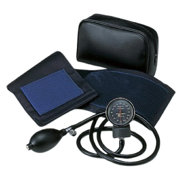 小型アネロイド血圧計 No.500 紺 本体セットアネロイド血圧計 看護師 医療用 実習用 血圧計