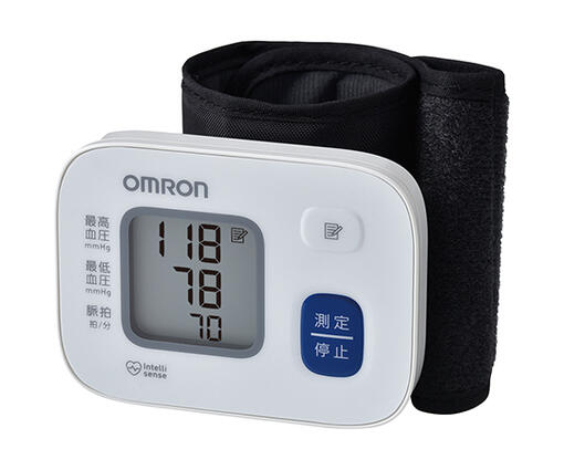 オムロン　手首式血圧計　品番HEM-6161　シンプル　使いやすい　日本製の血圧計　OMRON　簡単操作　電子血圧計