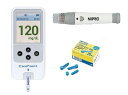【あす楽】ニプロケアファストR　4点セット（本体・ランセット25G×25本入・ライトショットL・アルコール消毒綿104枚）血糖値測定器