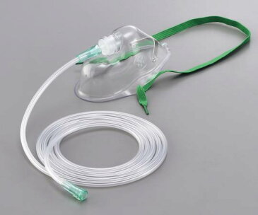 プロシェア中濃度酸素マスク（大人用）10個入　KM-212酸素投与キット【呼吸関連】【酸素マスク】【ラッテクスフリー】【人工呼吸】