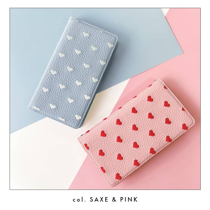 Android one S5 S7 S6 ケース カバー ハート刺繍 Androidone S2 S3 S4 X4 手帳型 S8 S8-KC S9 S9-KC 手帳型ケース