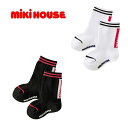 【SALE_セール】【メール便_送料無料】mikihouse(ミキハウス) ロゴ クルー丈 シンプル日本製 男の子 女の子 ベビー キッズ 子供服 通園 通学 ...