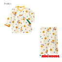 【SALE_セール】【メール便_送料無料】mikihouse(ミキハウス) ホットビスケッツ フリースパジャマ ルームウェア 73-7303-490長袖 ながそ...