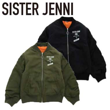 【SALE_50 OFF】SISTER JENNI (シスタージェニィ)バックレースアップMA-1 2125106子供服 キッズ ジュニア