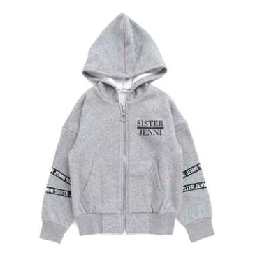 【SALE_セール】SISTER JENNI (シスタージェニィ)JENNI(ジェニィ) 新作秋冬 バックロゴ裏シャギージップパーカー(130-160cm) 02101102