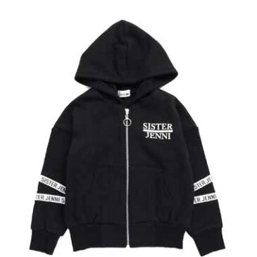 【SALE_セール】SISTER JENNI (シスタージェニィ)JENNI(ジェニィ) 新作秋冬 バックロゴ裏シャギージップパーカー(130-160cm) 02101102