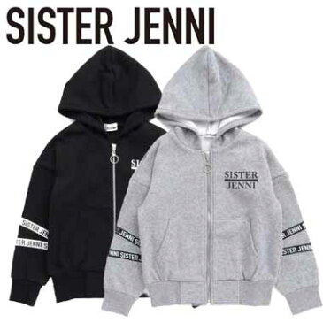 【SALE_セール】SISTER JENNI (シスタージェニィ)JENNI(ジェニィ) 新作秋冬　バックロゴ裏シャギージップパーカー(130-160cm) 02101102