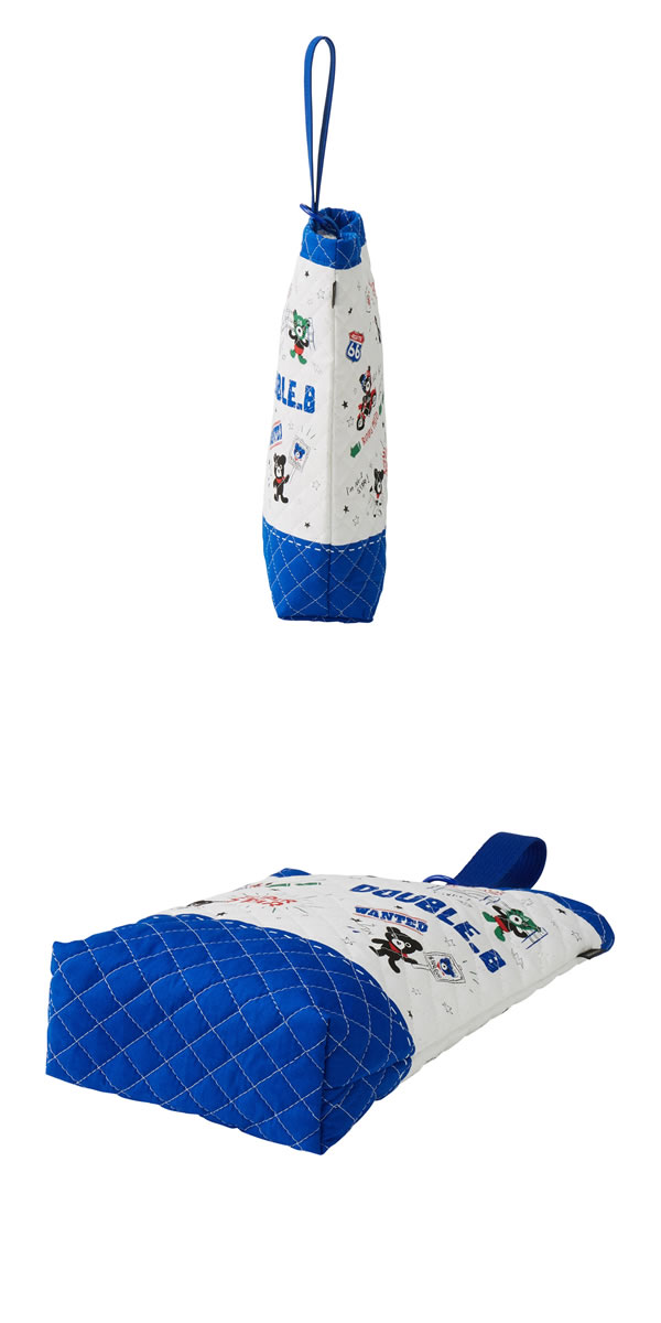 【SALE_セール】【メール便＿送料込み価格】mikihouse(ミキハウス) ダブルB　キルティング　コミック柄　上履き袋♪ 61-8202-269