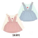 【SALE_セール】【SiShuNon/シシュノン/SKAPE】重ね着風 リボン付き ロンT 11301518 キッズ 女の子 ガールズ 長袖Tシャツ サイズ(90cm-120cm)