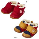 【SALE_セール】mikihouse(ミキハウス) ホットビスケッツ mikihouse 　あったかボア付き　ファーストベビーシューズ（11.5cm-13.5cm） 73-9301-452（B）