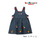 mikihouse(ミキハウス) ホットビスケッツ デニムジャンバースカート 70-1802-493 (S(70cm)-LL(110cm))