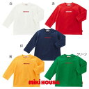 【メール便_送料無料】mikihouse(ミキハウス) ロゴ長袖tシャツ 長袖Tシャツ エブリディミキハウス (80cm 90cm 100cm 110cm 120cm ,130cm) 10-5228-574 子供服 男の子 女の子(4)