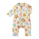 【メール便_送料無料】mikihouse(ミキハウス) ホットビスケッツ カバーオール(70cm・80cm) ベビー服 子供服 ロンパース 男の子 女の子長袖 ...
