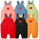 ミキハウス mikihouse 6分丈オーバーオール男の子 女の子 ベビー キッズ 子供服 プレゼント ギフト サロペット オールインワン S(70-80)M(...